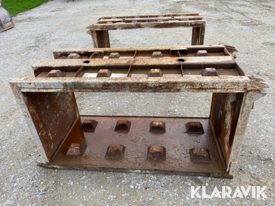 Støbeforme til beton klodser 2 stk.