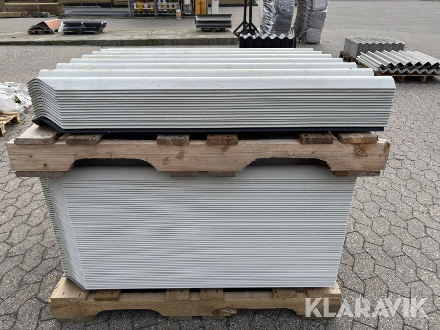 Tagplader ETEX Lysgrå 72 styk.