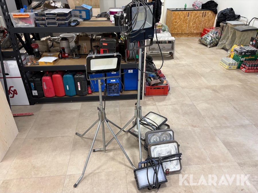 LED Arbejdslamper - 7 styks