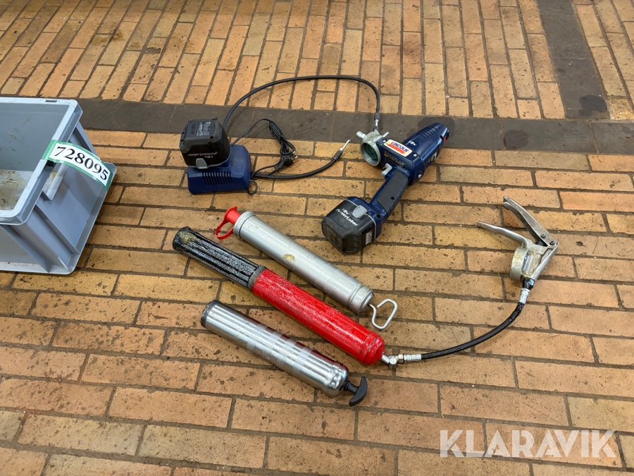 Fedt sprøjter Lincoln 1 styk elektronisk + 1 styk manuel