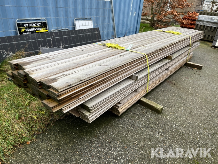 Beklædnings brædder Gran 6” 740m ca