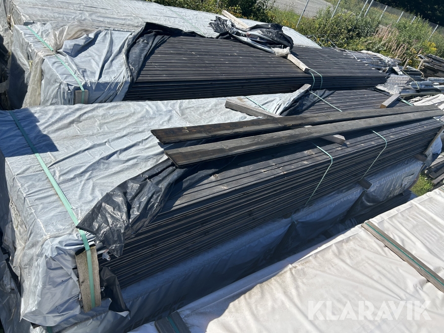 Udvendig beklædning Bergene Holm imprægneret gran sort 622meter