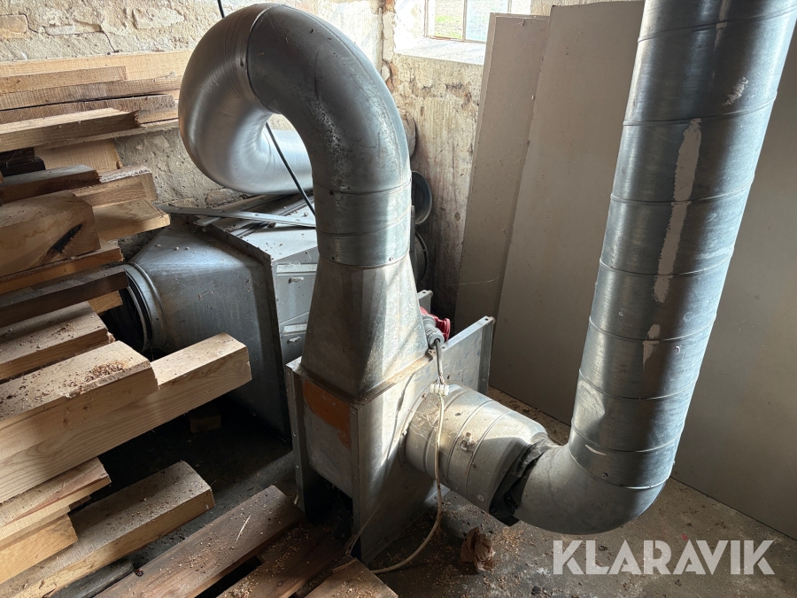 Ventilationsanlæg Lindab med 2,2 kW elmotor