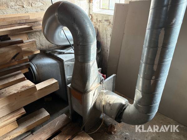 Ventilationsanlæg Lindab med 2,2 kW elmotor