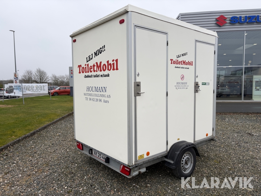 Toilet x 2 Scanvogn med tank