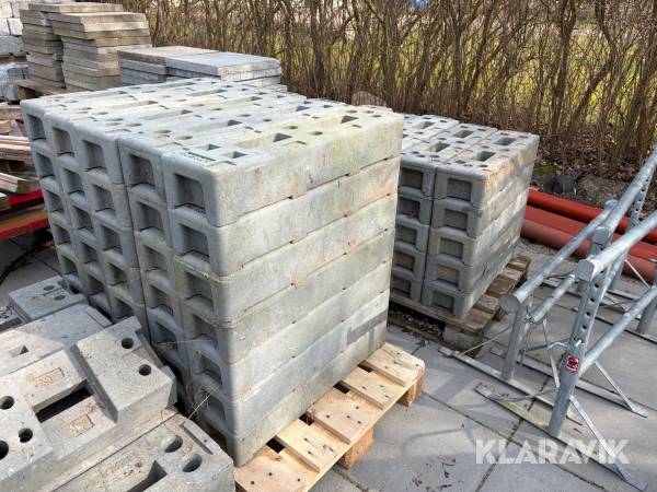 Heras betonfod 51 styk. Heras