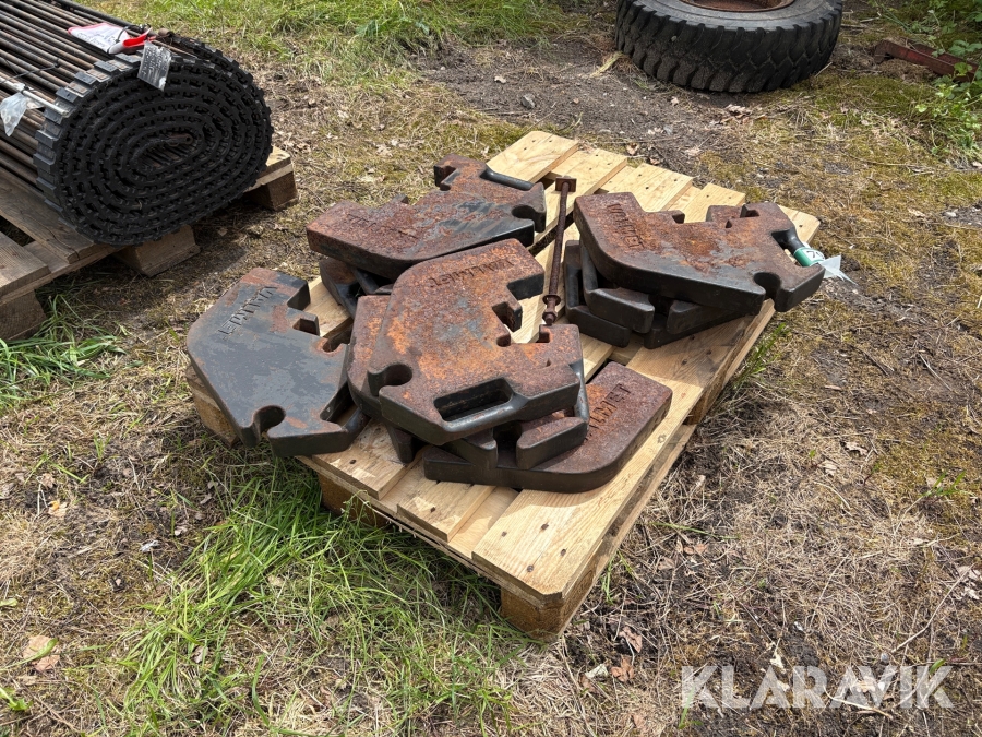 Vægtklodser Valmet - 10 styk/ ca 45kg pr styk