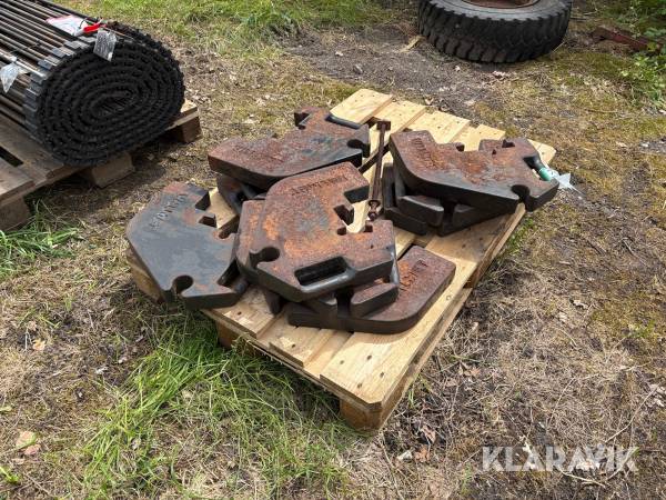 Vægtklodser Valmet - 10 styk/ ca 45kg pr styk