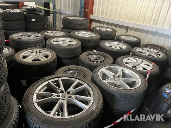Komplethjul og løse dæk Audi/Volkswagen/Peugeot 18 sæt