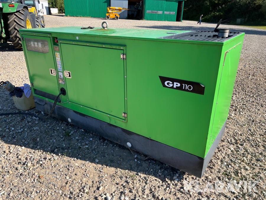 Generator Green Power GP110 S/J-N, Odense, Klaravik auktione