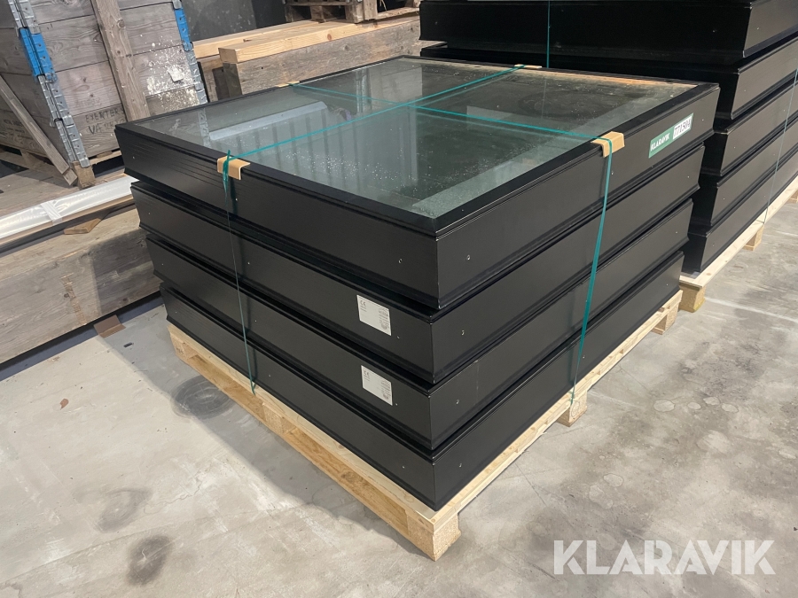 Ovenlys vinduer Unilite Planlys-glas 4 styk