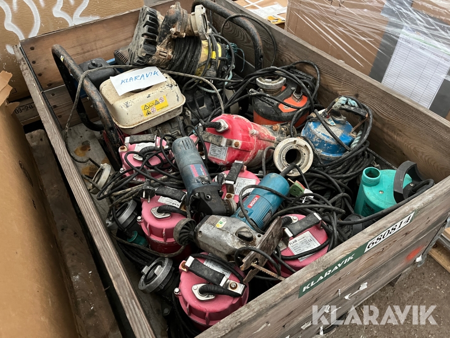 Dykpumper Flair/Tsurumi 11 styk samt en generator