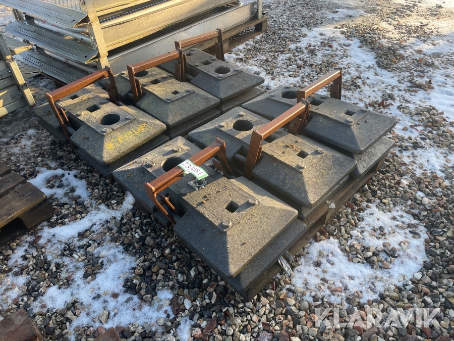 Fødder til hegn 12 styk