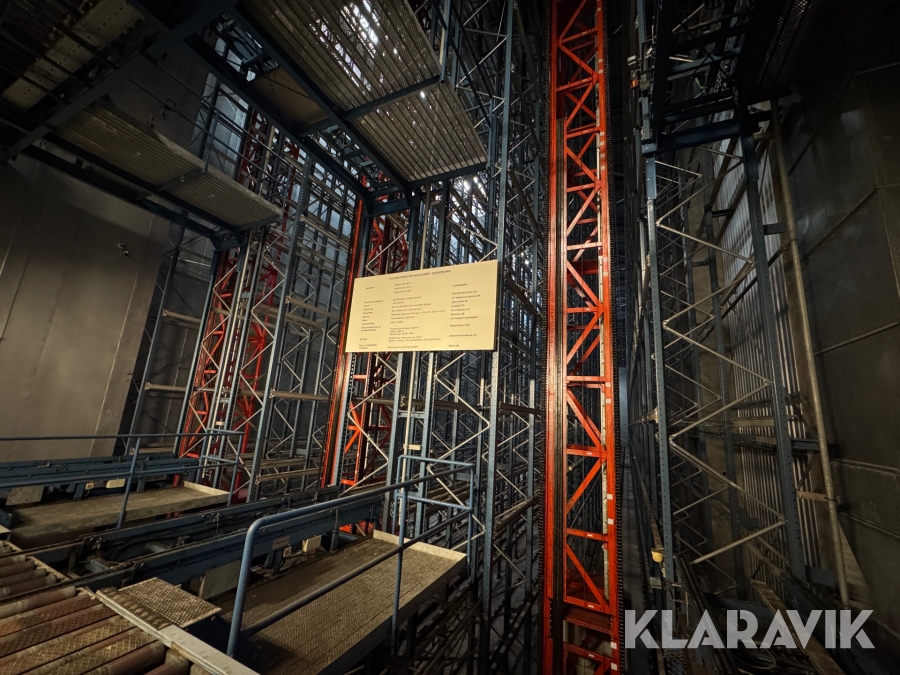 Højlagersystem Univeyor A/S Fuldautomatisk ca. 16.000 pallepladser
