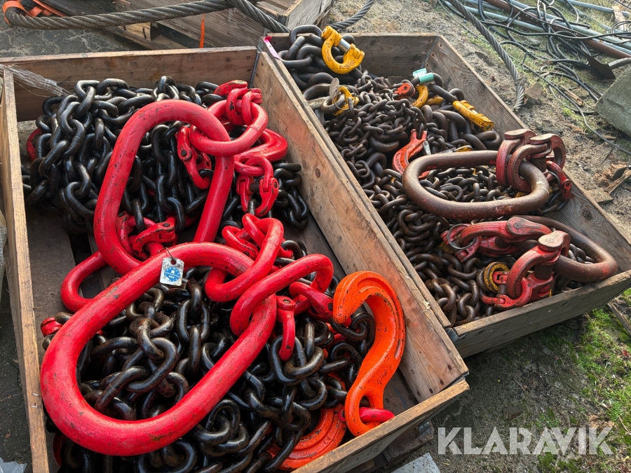 Løftekæder - 8 styks blandede