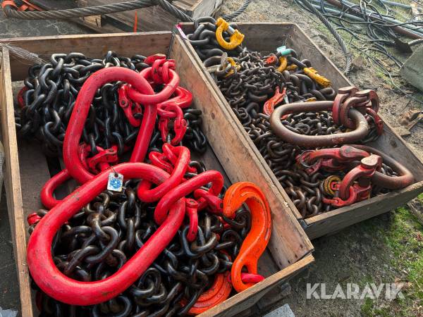Løftekæder - 8 styks blandede