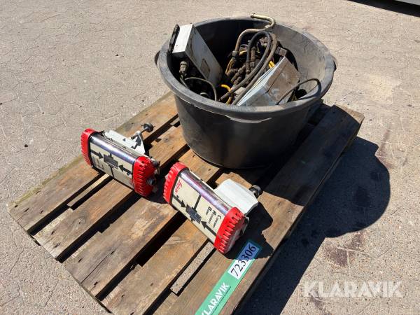 Lasermodtagere med hydraulikstation Leica MLS1200