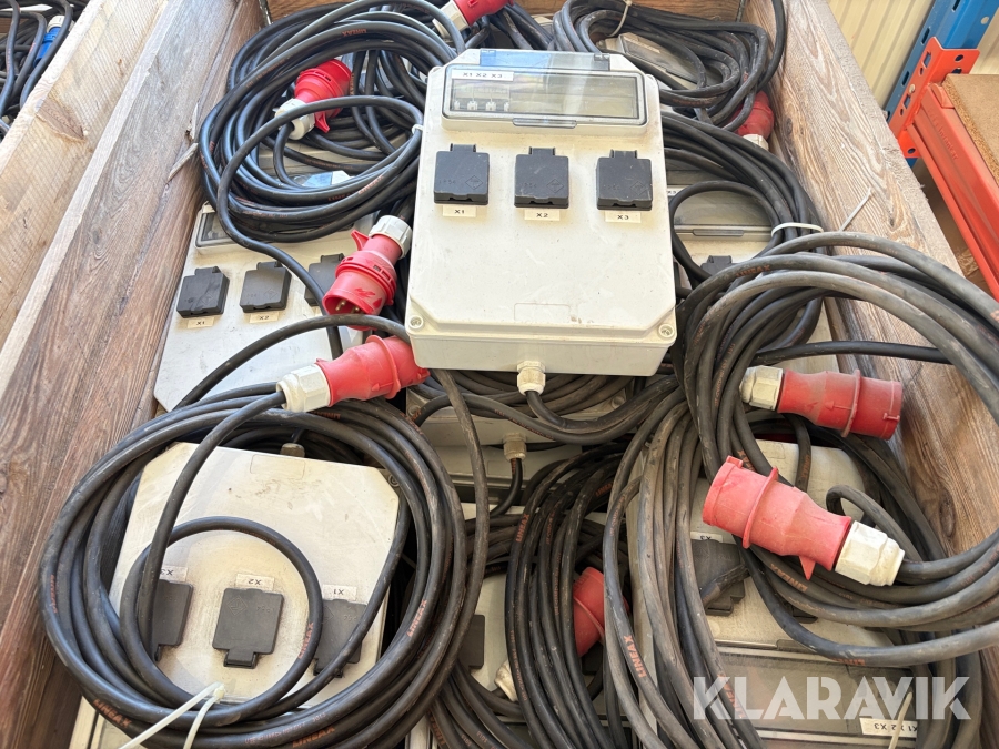 Standtavle CEE 16-3P-13A 6styk