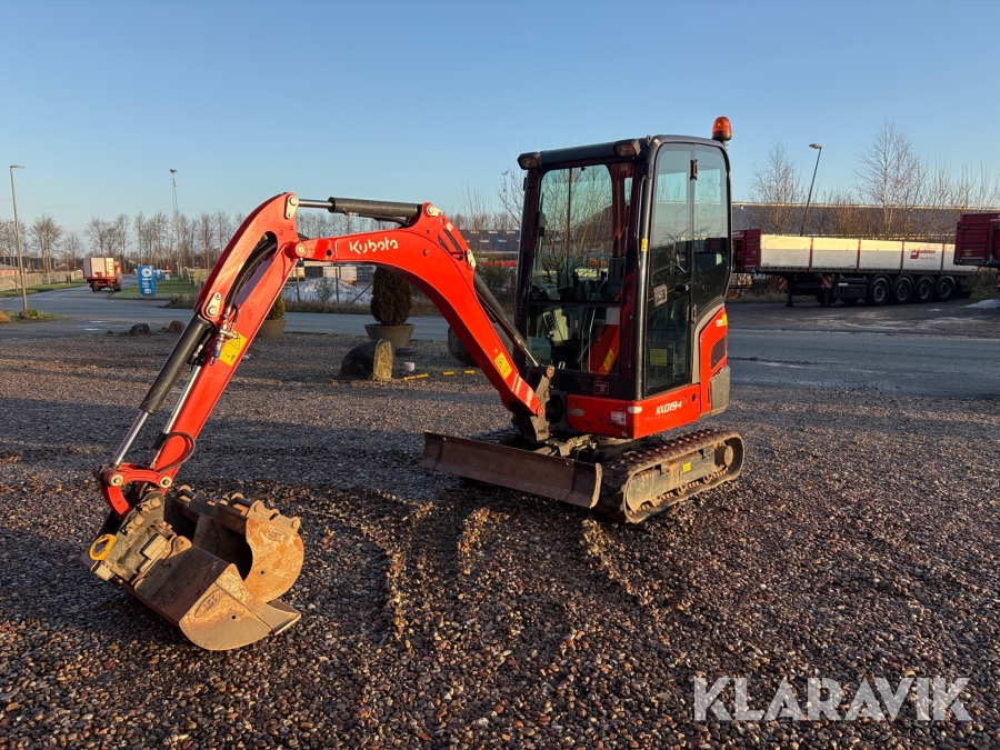 Gravemaskine Kubota KX019-4 med powertilt