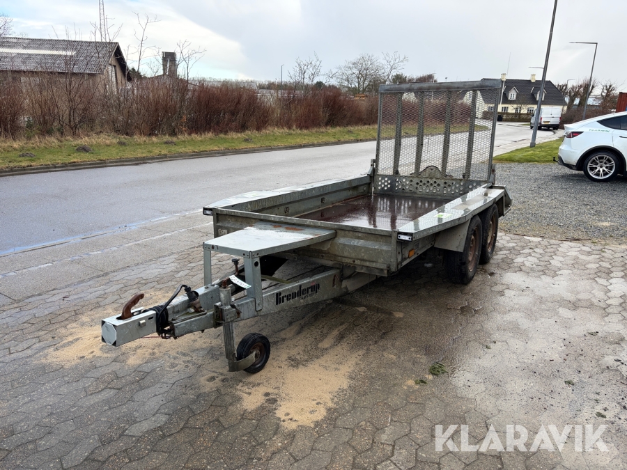 Maskinetrailer Branderup Mt 3080 - 2 akslet - 2700kg