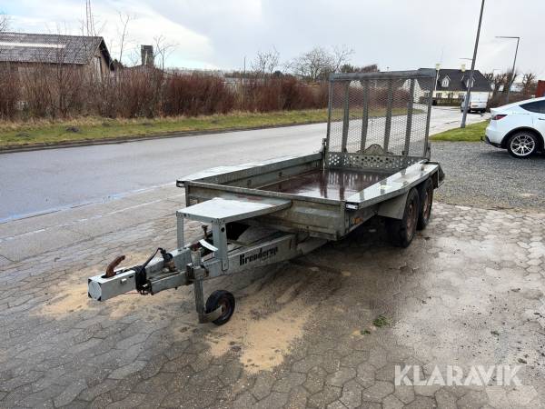 Maskinetrailer Branderup Mt 3080 - 2 akslet - 2700kg