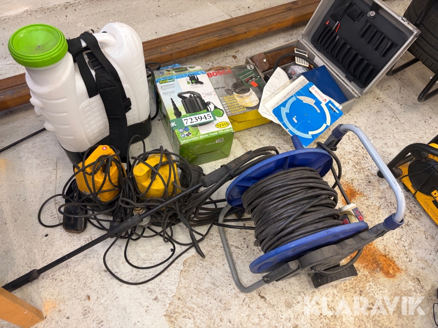Pumper, sprøjtepistol - blandet lot