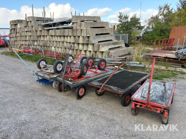 Trækvogne Blandet 6 styk