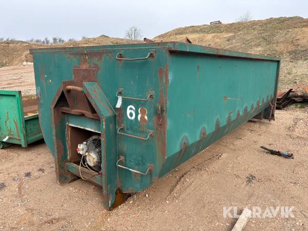 Kroghejscontainer med tørringsanlæg