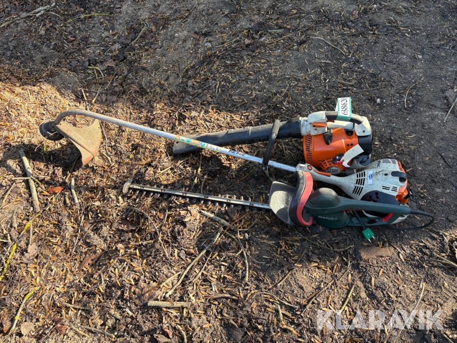 Løvblæser, hækkeklipper og græstrimmer STIHL,metabo