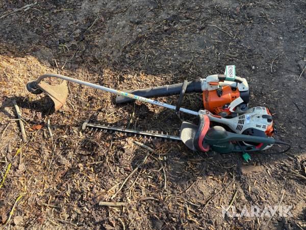 Løvblæser, hækkeklipper og græstrimmer STIHL,metabo
