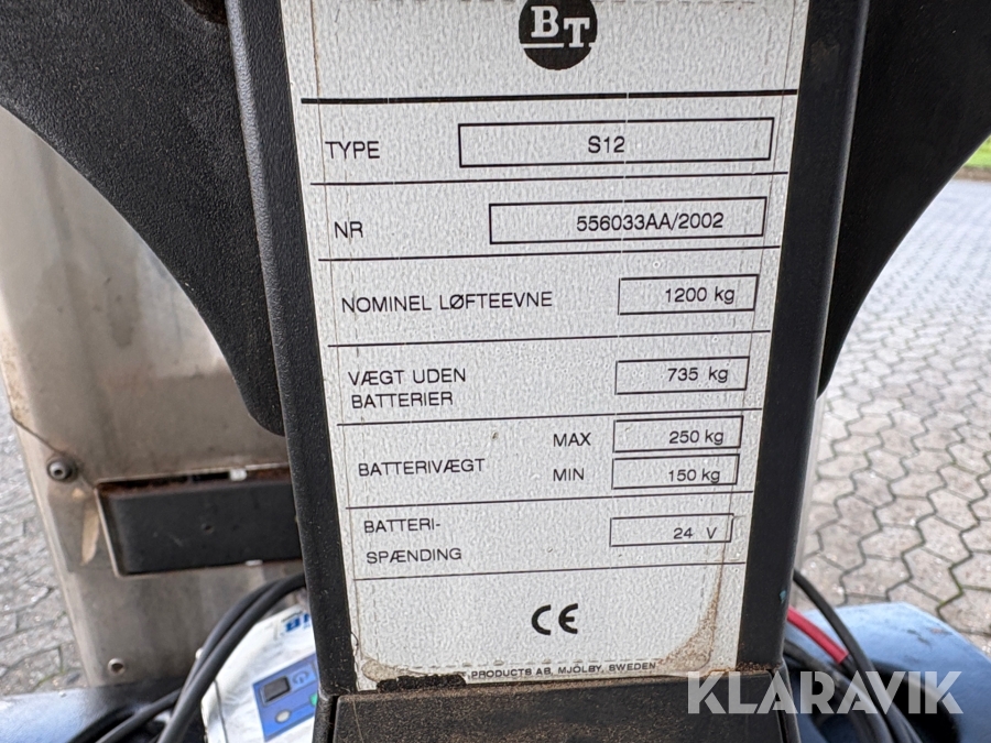 Elektrisk stabler BT S12