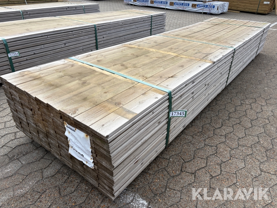 Trykempraneret terrassebrædder - 180 styks - 756 meter