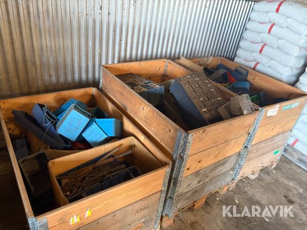 Opbevaring - blandet lot - 3 paller