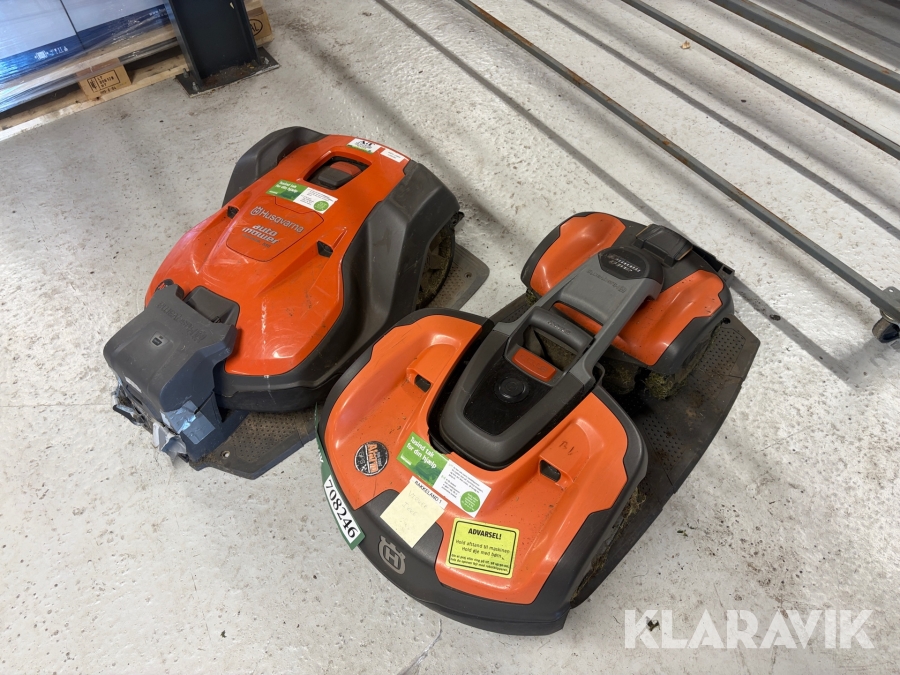 Robot plæneklipper Husqvarna Automower 535 + 550 med ladeplade
