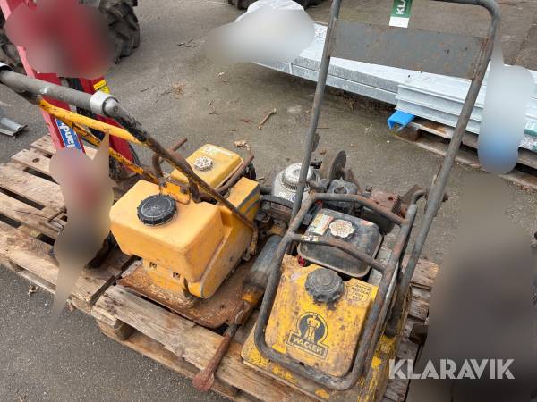 Pladevibrator + Betonhammer Waker + Dynapac