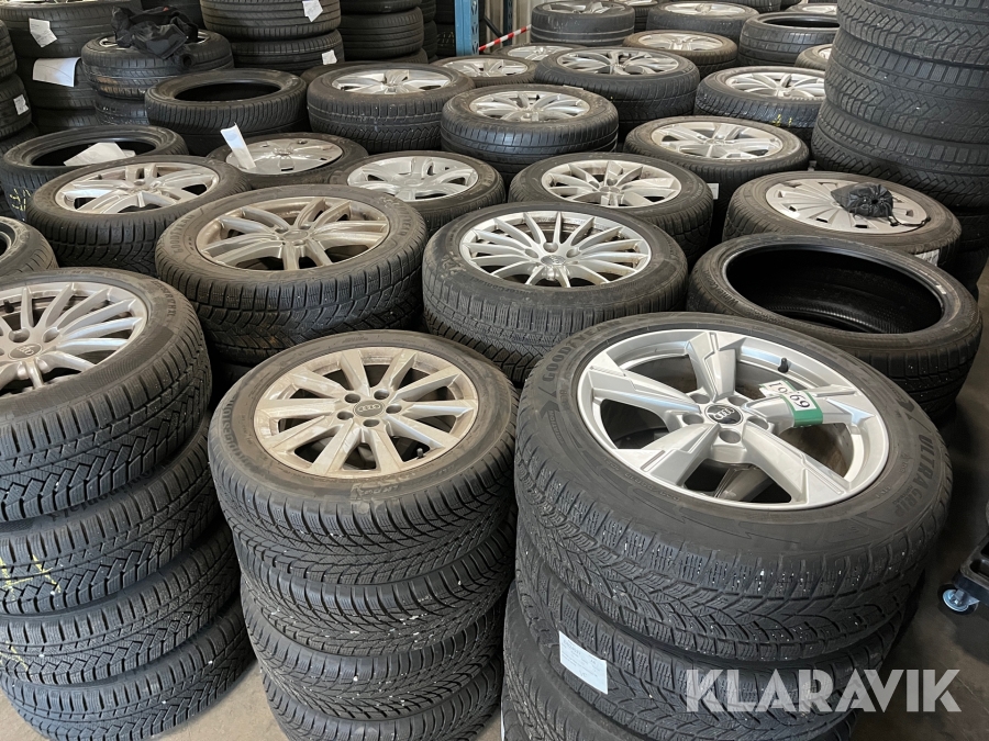 Komplethjul og løse dæk Audi/Volkswagen 23 sæt