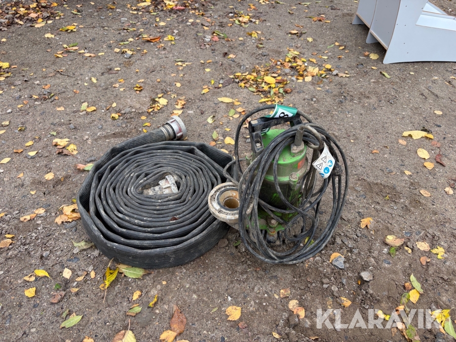 Dykpumpe Zacho Vx750 med slange