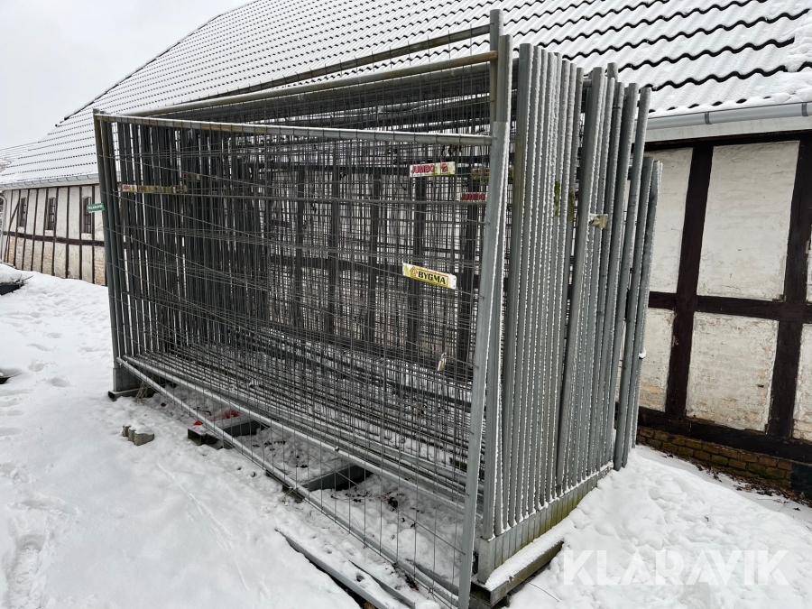 Byggepladshegn Jumbo 350 med klodser 28 styk
