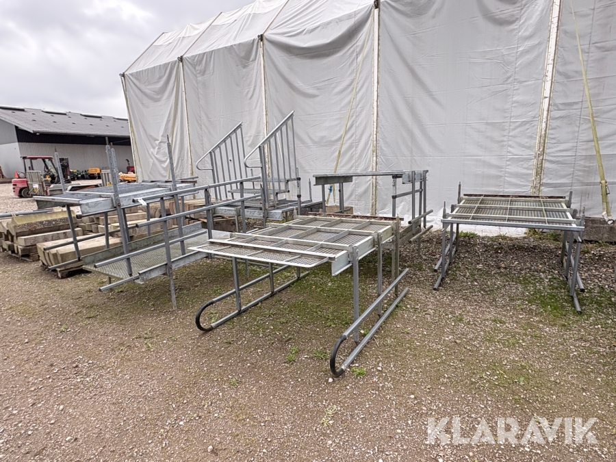 Platforme og trappe 8 styk