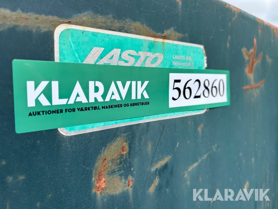 Container Lasto, Roskilde, Klaravik auktioner