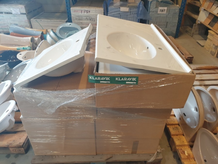 Helstøbte Vaskeborde ( 9 stk)