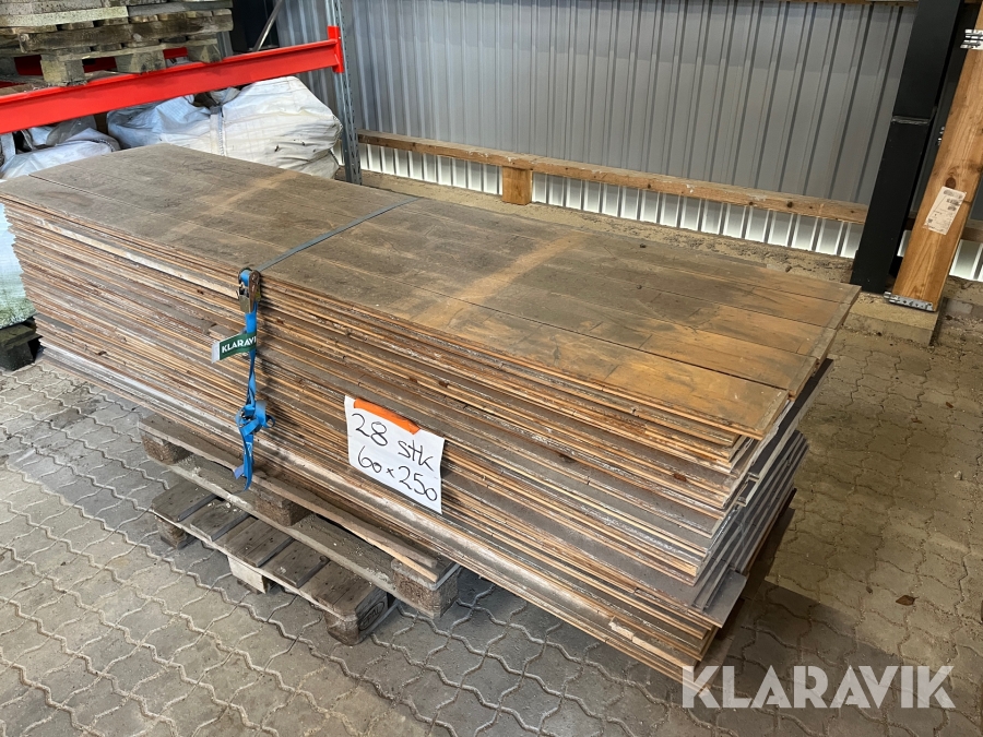 Gulv - optaget Træ Planker - 40 styk