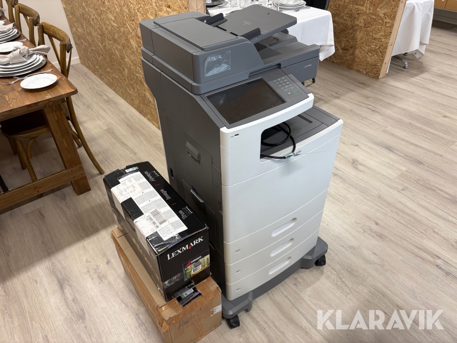 Kopimaskine Lexmark XS796de, Aalborg, Klaravik auktioner