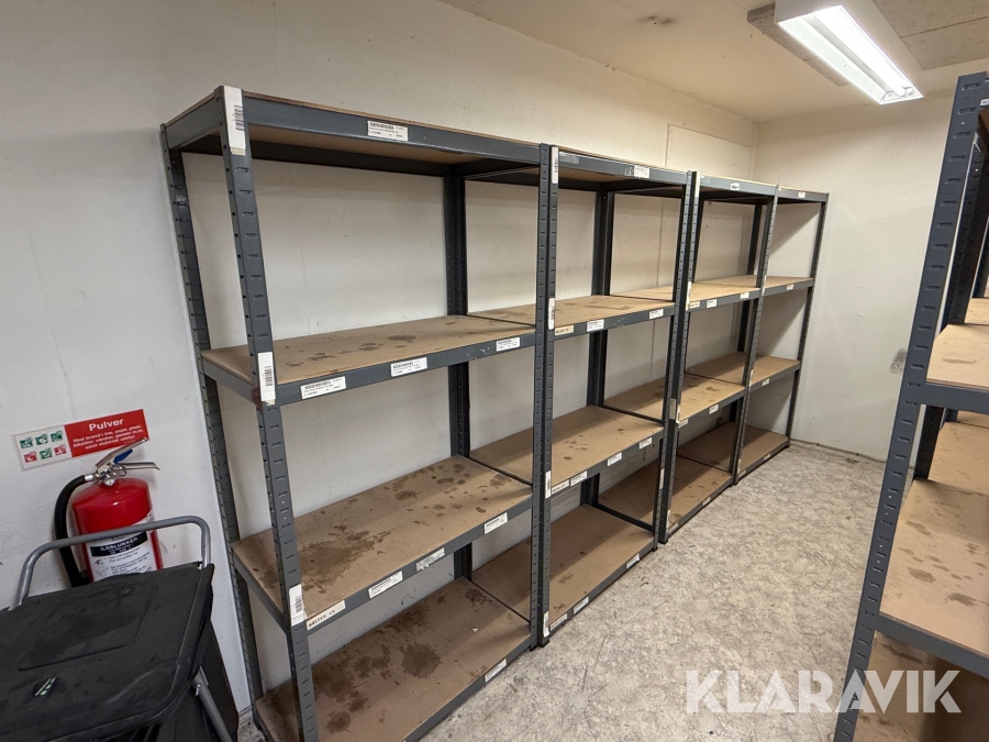 Lagerreolsystem 38 sektioner