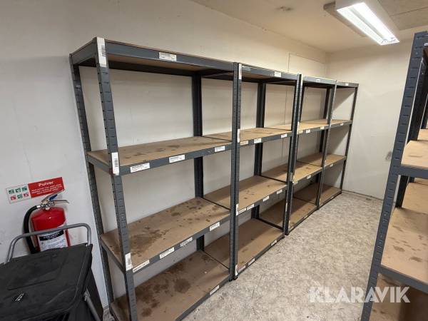 Lagerreolsystem 38 sektioner
