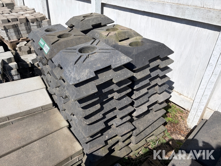 Skiltefødder enkelt - 67 styk