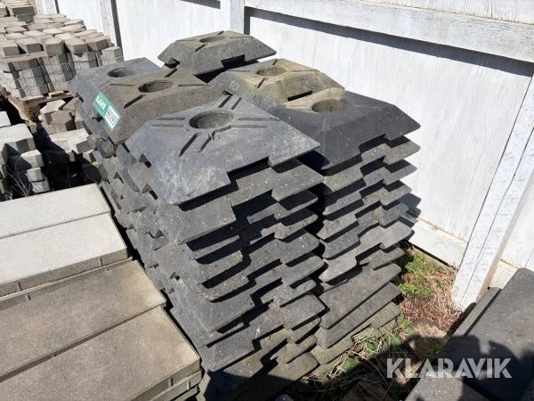 Skiltefødder enkelt - 67 styk