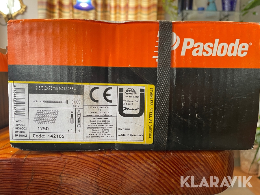 Søm Paslode Rustfri 2,8/3,2x75mm