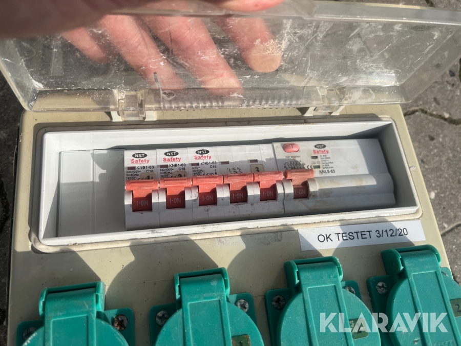 Byggestrøm tavler NST 5 styk