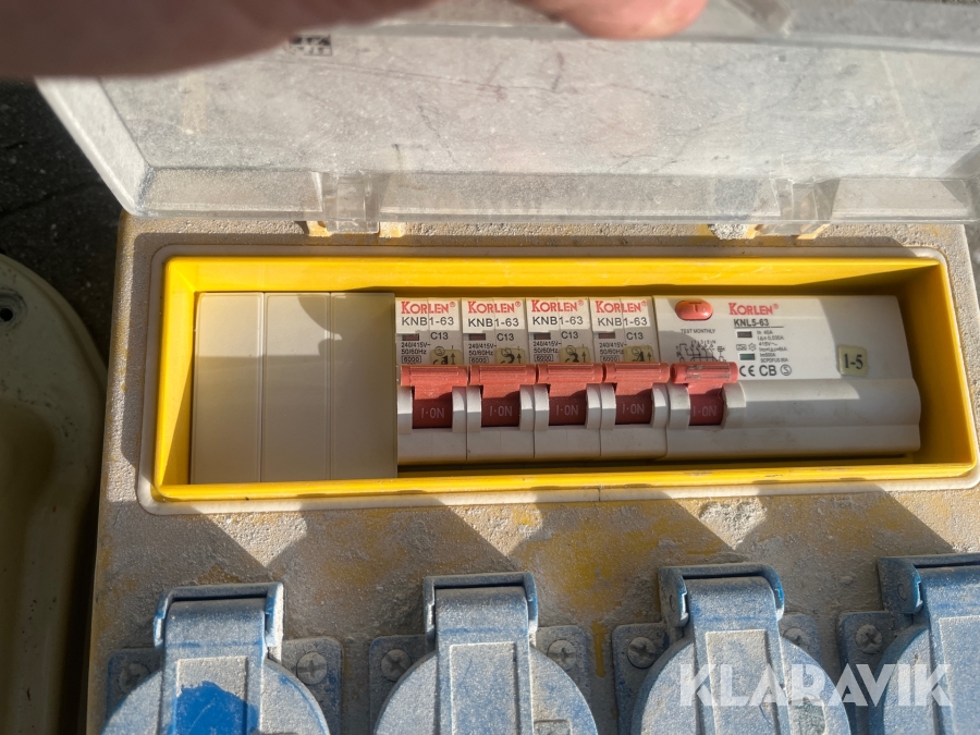 Byggestrøm tavler NST 5 styk